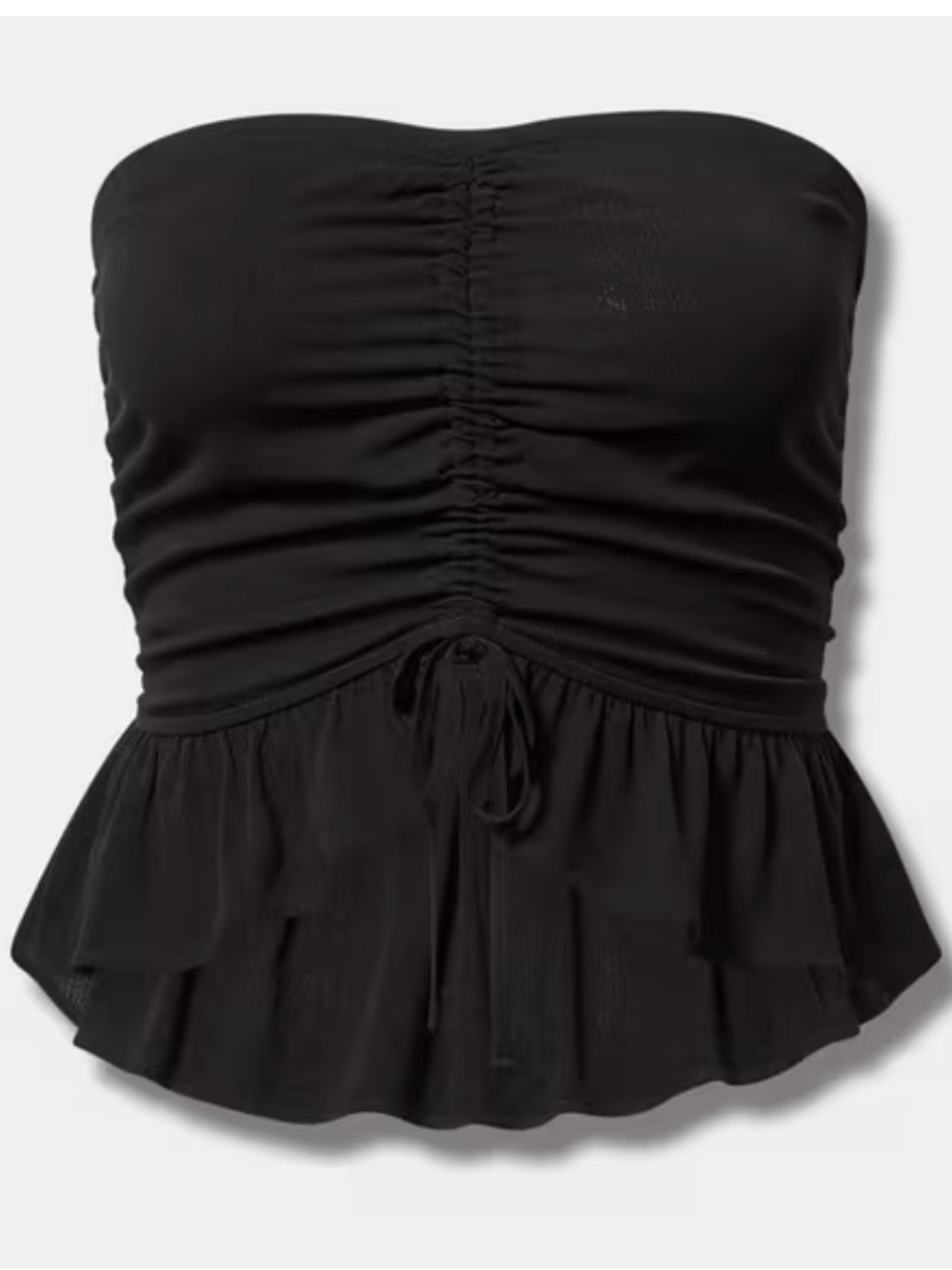 Cinched Tube Crop Top